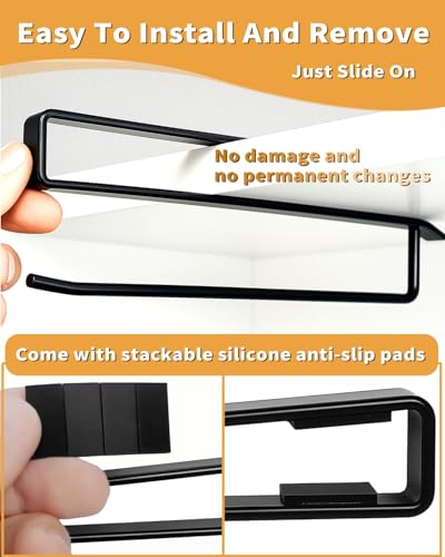 ARTLEO Tumbler Lid Organizer for Kitchen Cabinet, Black 2-Pack Set