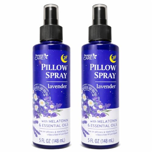 Lavender Pillow Spray with Melatonin & Essential Oils, 5 oz (2-Pack)