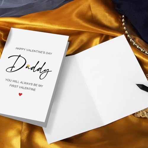 First Valentine's Day Card for Daddy from New Baby | 300gsm Paper