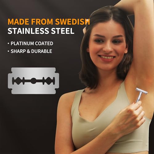 Gearhub Double Edge Safety Razor Blades 10 Count - Stainless Steel
