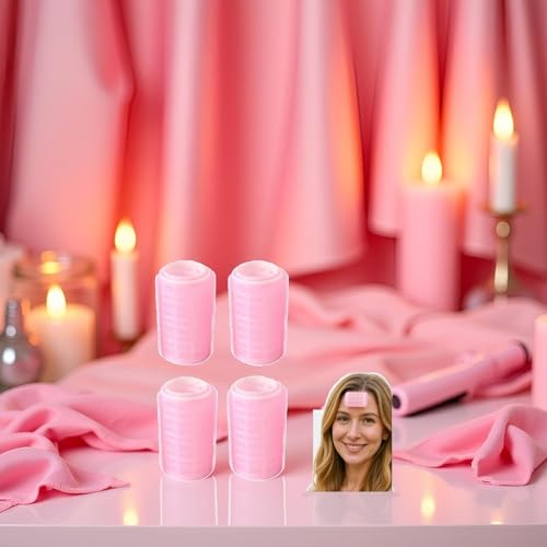 Self-Adhesive Hair Rollers for Volume & Bangs - 3 Inch 4 Pcs