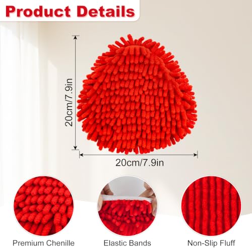 4 Pack Chenille Mop Head Replacements for O-Cedar EasyWring