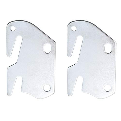 Kyuionty 2 Pcs #10 Bed Rail Hook Plates for Wooden Frames