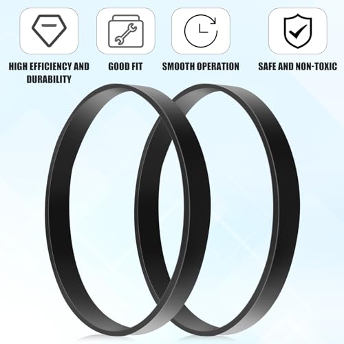 2-Pack Rubber Vacuum Belt Replacement for Bissell Models 2252, 2260, 2259