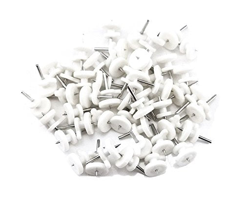 50pcs Mini Non-Mark Picture Frame Wall Hooks - White
