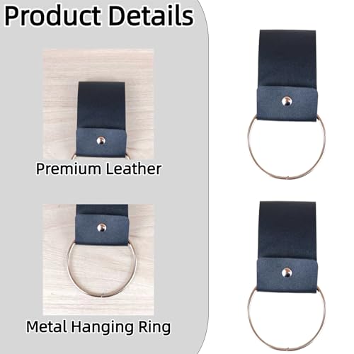 2 Pcs Farmhouse Kitchen Towel Holder, Over Cabinet Door Towel Ring Hanger