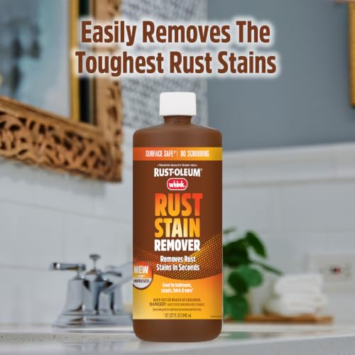 Whink Rust Stain Remover - No Scrubbing, Fast-Acting Formula, 32 Oz