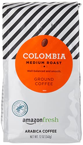 Amazon Fresh Colombia Ground Coffee Medium Roast 12oz Pack of 3