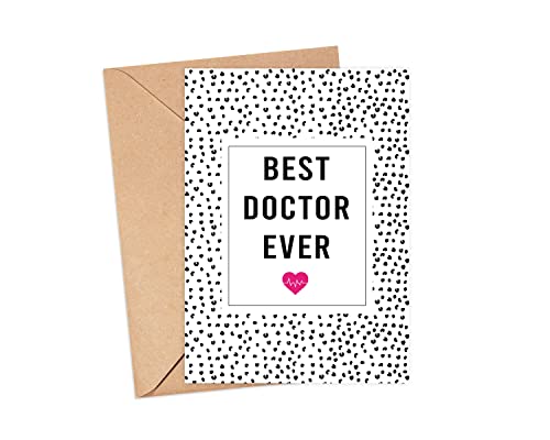 Best Doctor Ever Thank You Card - Cute Medical Physician Card