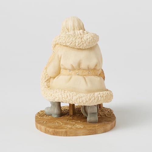 Christmas Santa and Baby Jesus Figurine - Foundations Collection, 5.12 Inch