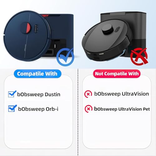 4 Pack Dust Bags for bObsweep Dustin & Orb-i Robot Vacuums
