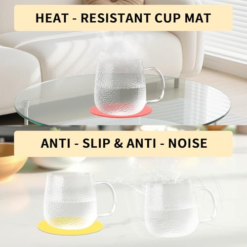 Cuxnoo Silicone Jar Opener & Coaster Set - 4-Pack, 5-Inch