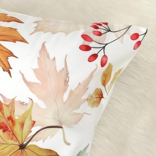 Autumn Decorative Throw Pillow Covers - Set of 4, 18x18 Inches