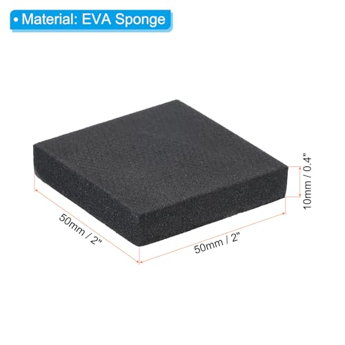PATIKIL EVA Anti-Vibration Pads, 4 Pcs 6" x 6" x 0.8" for HVAC