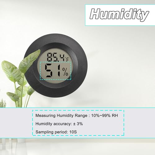 Digital Hygrometer Thermometer - 2 Pack Mini Humidity Meter