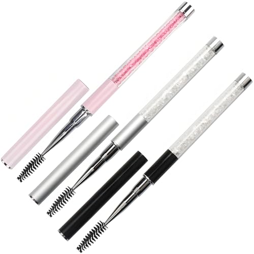 Kootinn Portable Mascara and Eyelash Brush Set with Caps