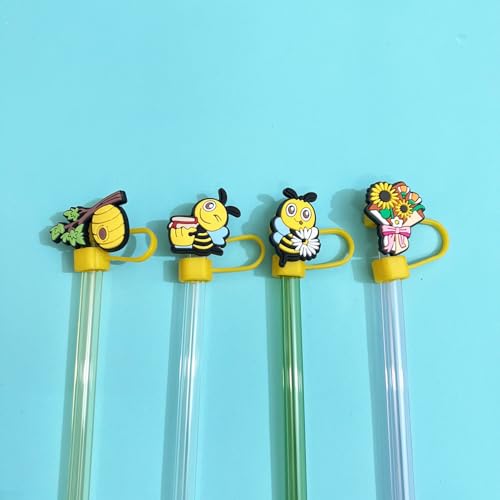 Silicone Straw Cover Cap for Stanley Cup - 9pcs Dust-Proof Toppers