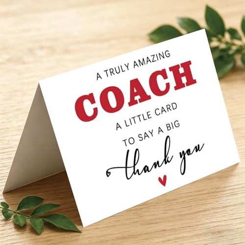 Londue LD-354 6 Pack Thank You Coach Cards - Sports Appreciation Gifts