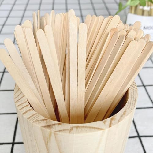 KTOJOY Wooden Coffee Stirrers - 5.5 Inch, 120 Count, Disposable
