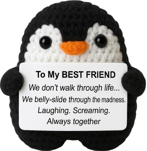 Handmade Crochet Mini Penguin Doll - Positive Gifts for Best Friends