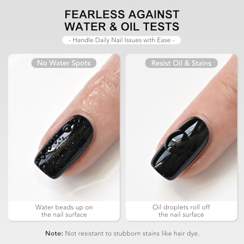 GAOY Crystal Glassy Gel Top Coat 16ml - No Wipe Clear High Gloss UV Finish