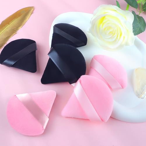 6PCS Triangle Powder Puff Set Soft Makeup Sponges for Foundation