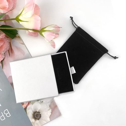 Quacc White Jewelry Gift Box & Organizer for Necklaces & Bracelets