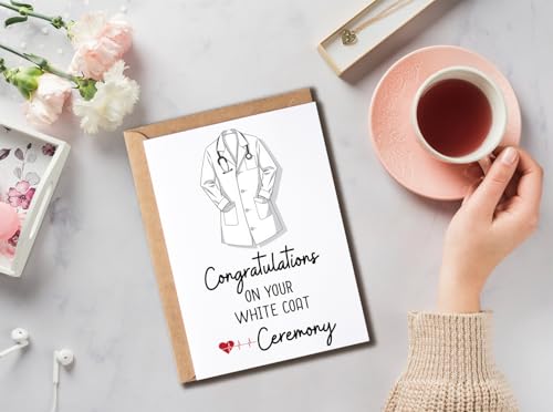 Doctor Graduation Card - White Coat Congratulations Card - 5x7