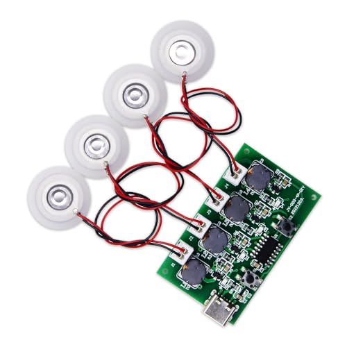 ZORZA 4-Spray Ultrasonic Humidifier DIY Module Kit - 5V Mist Maker Board