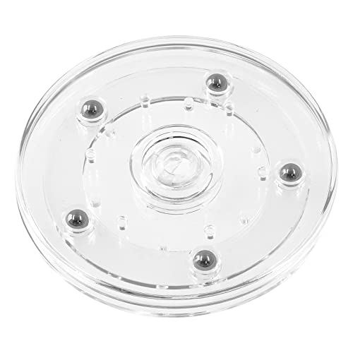 4-Inch Clear Acrylic Turntable Bearings - Set of 4