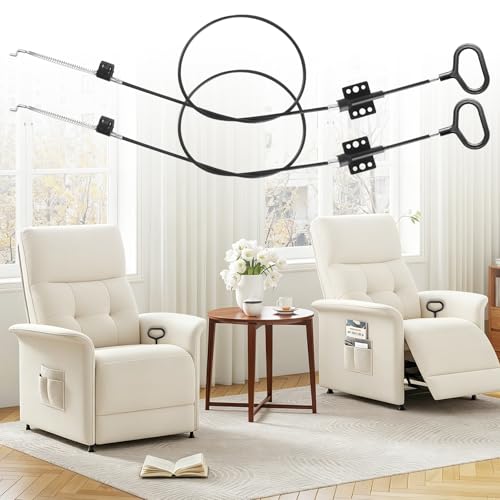 Recliner Cable Replacement - 2 Pack D-Ring Pull Handle for Sofa