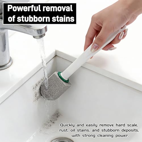 Long Handle Pumice Stone Toilet Cleaner Set for Hard Water Stains