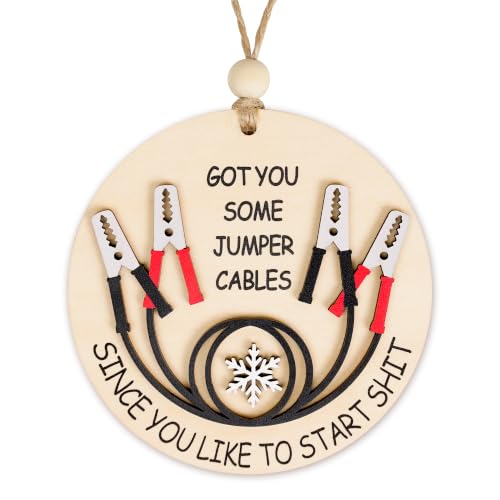 Funny Jumper Cables Christmas Ornament for Coworkers 2026
