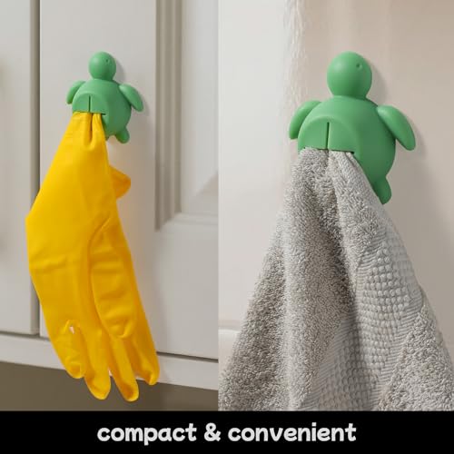 Cute Sea Turtle Silicone Kitchen Towel Hook - Adhesive Holder