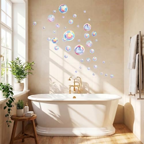 Colorful Bubble Wall Stickers - Underwater Theme Decor Set