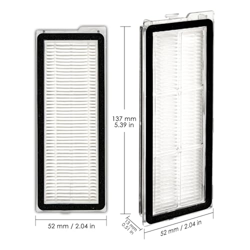 HEPA Filter Replacement Kit (3 Pieces) for Roborock QV 35A, QV 35S, Qrevo S