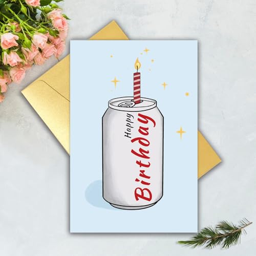 Funny Coke Birthday Card - Humorous Gift for Coke Lovers