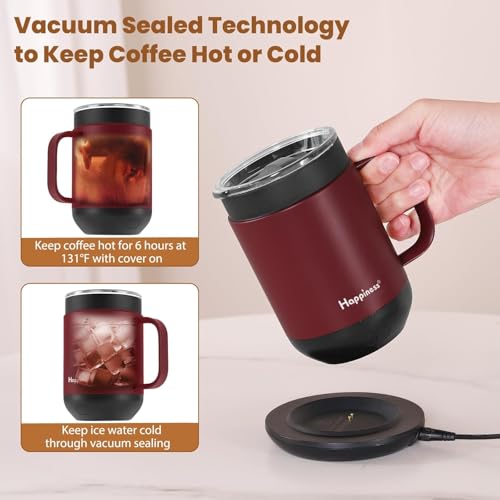 Self-Heating Coffee Mug 16oz Temperature Control Smart Cup - Spill-Resistant