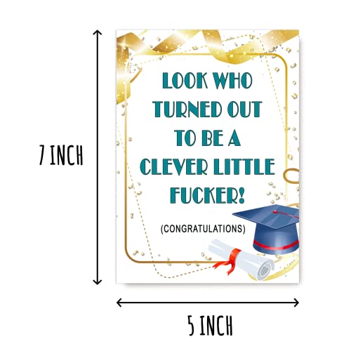 Funny Graduation Card - Clever Little Fucker - 5x7 Premium Card