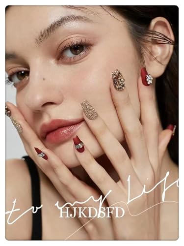 Black and White Press on Nails Square Glossy False Nails with Dots