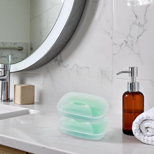 Travel Soap Case Holder with Lid, Waterproof Soap Dispenser for Bathroom & Camping