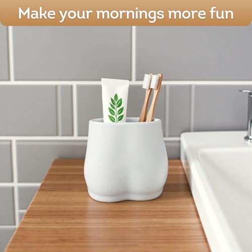 Lily's Home Silicone Toothbrush Holder - Minimalist Design with Drain Hole