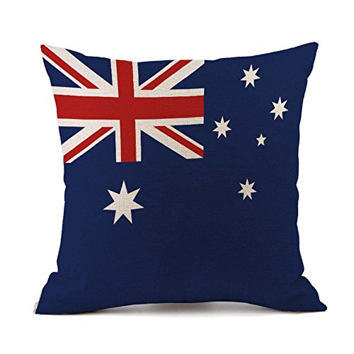 Australia Flag Decorative Pillow Case Cover - 45x45cm for Sports Fans