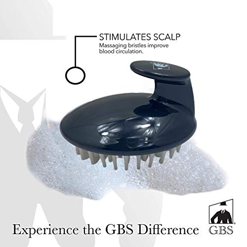 G.B.S Hair Scalp Massager & Shampoo Brush - Black and Red