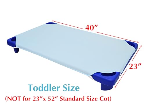 Toddler Cot Sheets 2-Pack 23" x 40" - Soft Microfiber for Daycare