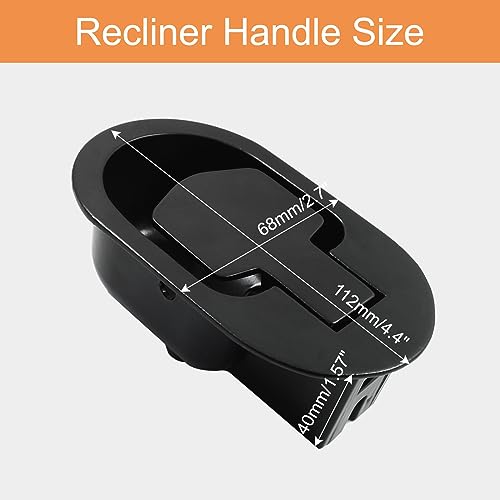 Biaungdo Black Aluminum Recliner Handle - Sofa Release Lever Pull