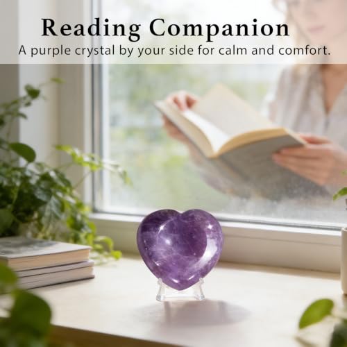 Amethyst Anxiety Support Gift for Women - Stress Relief Worry Stone
