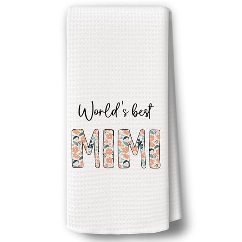 Floral Kitchen Towels for Grandma - 16x24 Decorative Hand Towels