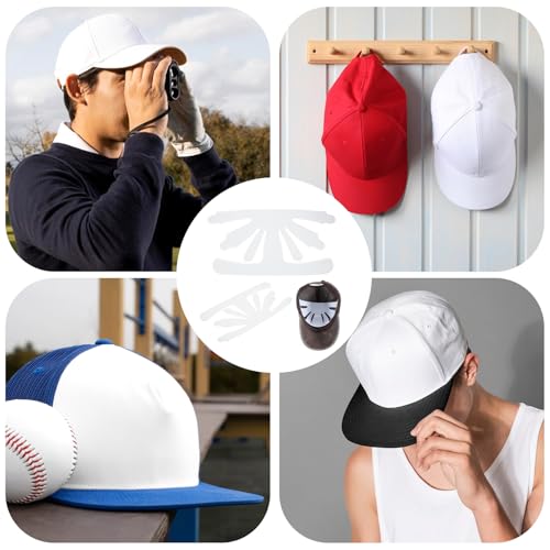 Baseball Cap Shaper Inserts - 10 Pack White Plastic Hat Support Liners