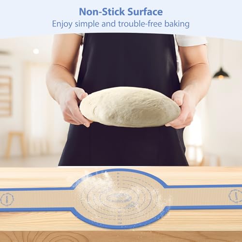 Silicone Bread Sling for Dutch Oven - 2 Pack Round, Dark Blue